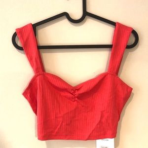 NWT Tie Back Crop Top